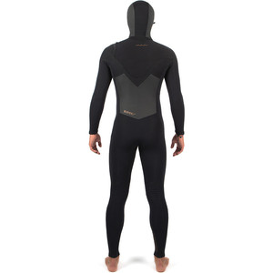 2024 Gul Mens Viper 6/5/4mm Chest Zip Hooded Wetsuit VR1225/C2 - Black